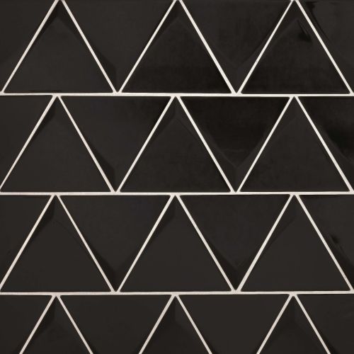 Triangolo 5&quot; x 5&quot; Wall Tile in Black