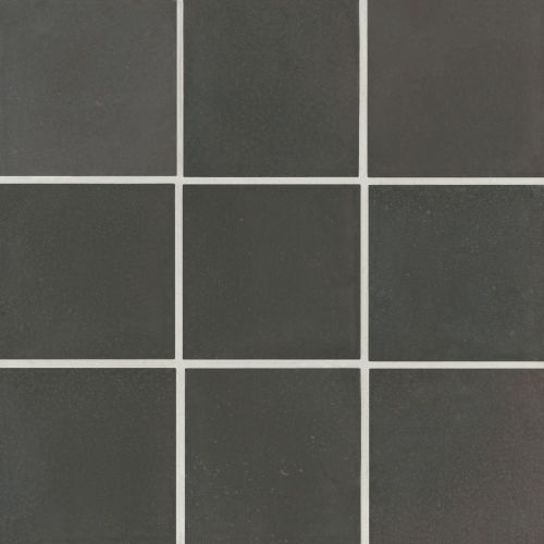 Celine 4&quot; x 4&quot; Matte Porcelain Floor &amp; Wall Tile in Black