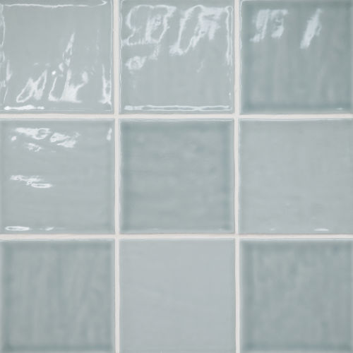 Marin 4&quot; x 4&quot; Ceramic Wall Tile in Misty Blue