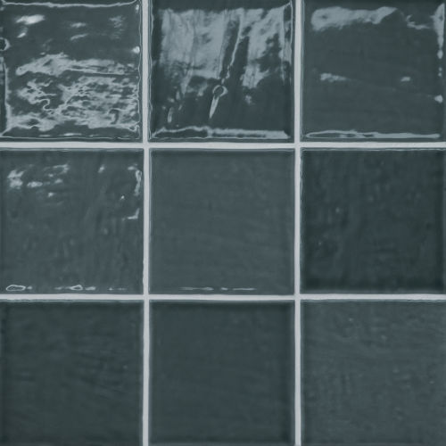 Marin 4&quot; x 4&quot; Ceramic Wall Tile in Midnight Tide