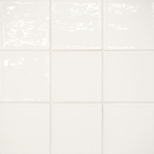 Marin 4&quot; x 4&quot; Ceramic Wall Tile in Pearl White