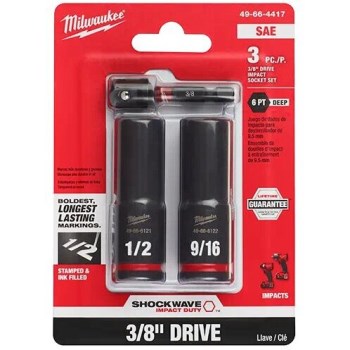 Milwaukee Tool  49-66-4417 3/8 3pc Socket Set