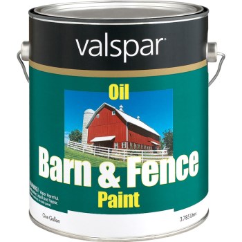 Valspar/McCloskey 018.3141-75.007 Barn and Fence Oil-Based Paint,  White ~ Gal