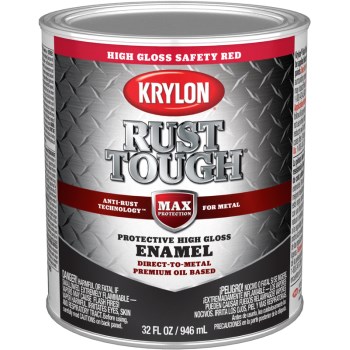 Krylon K09712008 Rtq9712 Qt Gloss Safety Red