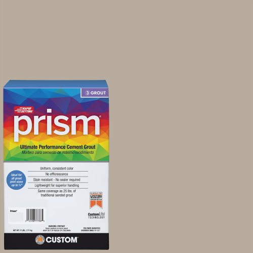 Custom Prism #386 Oyster Gray 17lb. Sanded Grout