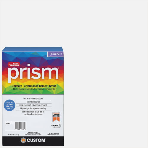 Custom Prism #640 Arctic White 17lb. Sanded Grout
