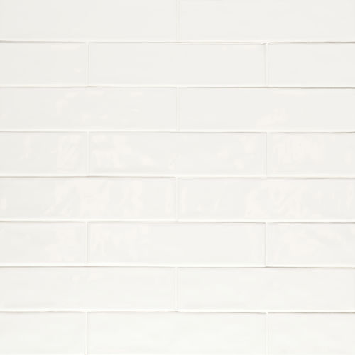 Clara 2.75&quot; x 11&quot; Glossy Porcelain Tile in White