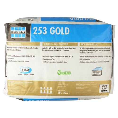 Laticrete 253 Gold Multipurpose Thinset in White - 50 lb. Bag