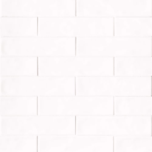 Sorrento 2.5&quot; x 10.25&quot; Ceramic Wall Tile in Bianco