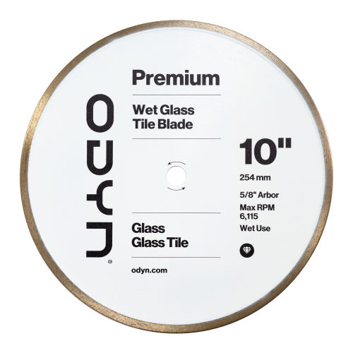 Odyn 10 in. Premium Wet Glass Tile Blade
