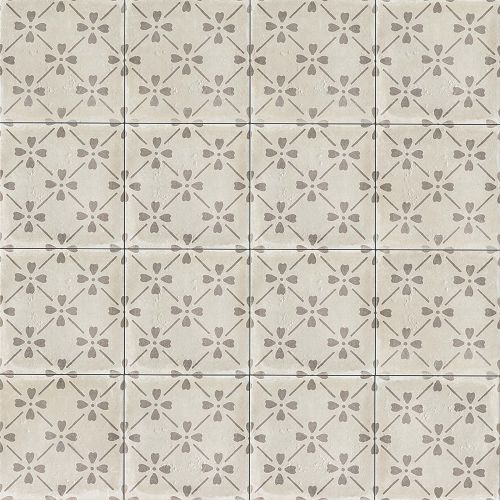 Palazzo 12&quot; x 12&quot; Decorative Tile in Vintage Grey Bloom