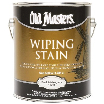 Old Masters 11801 Wiping Wood Stain, Dark Mahogany  ~ Gallon